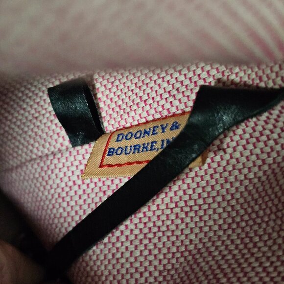 DOONEY & BOURKE Croc Embossed Leather Hobo Clip Black Sac Bag Shoulder Bag - Picture 9 of 15